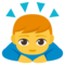 Person Bowing emoji on Emojione